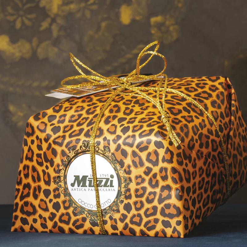 Muzzi Panettone - Chocolate Chip 1kg (Leopard Print)
