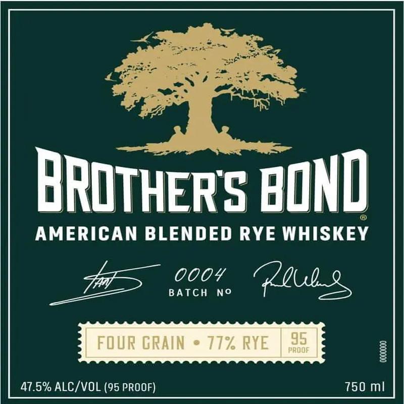 Brother\'s Bond American Blended Rye Whiskey Batch 0004