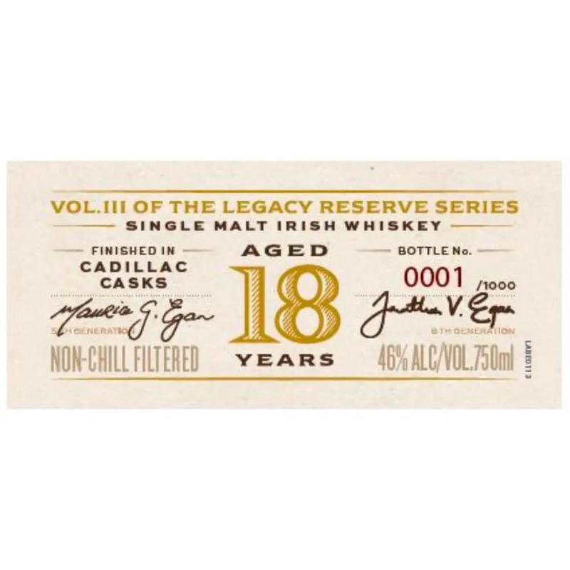 Egan\'s Legacy Reserve III 18 Year Old
