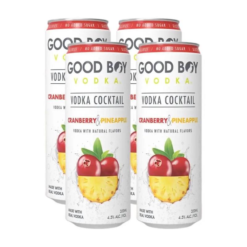 Good Boy Seltzer - Cranberry & Pineapple 4pk