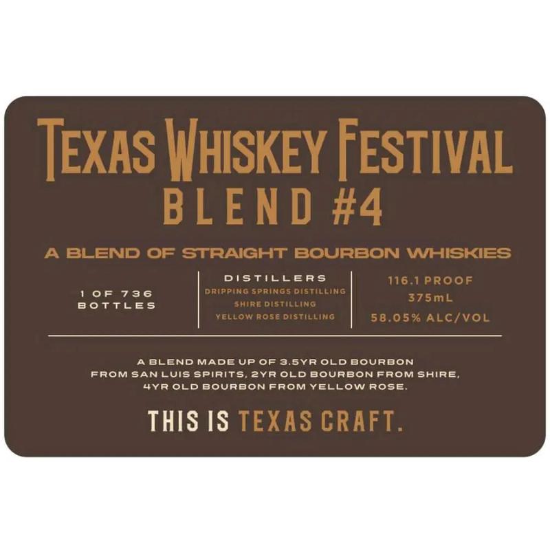 Texas Whiskey Festival Blend #4