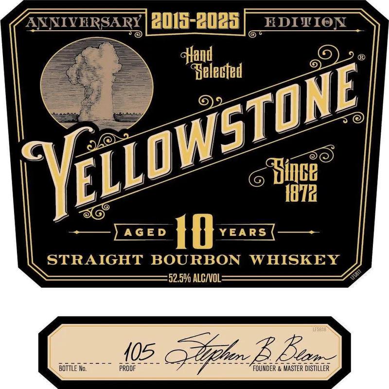 Yellowstone 10-Year Anniversary Edition Straight Bourbon Whiskey