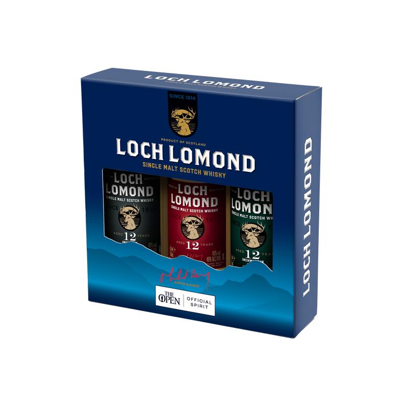 Loch Lomond 12 Year Old Whisky Miniatures Gift Set (3x5cl)