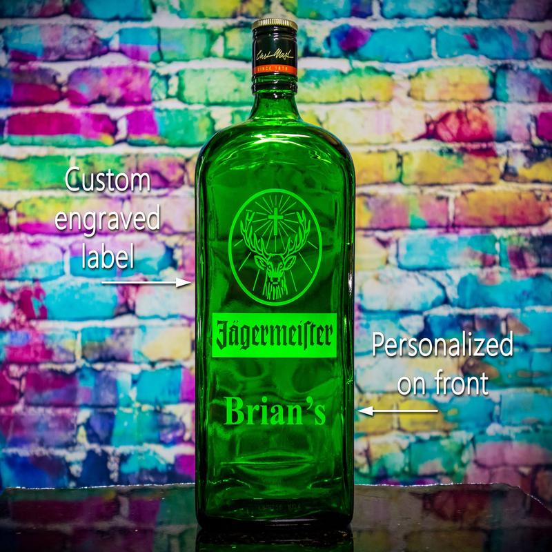 Jagermeister Custom Engraved & Personalized Bottle Decanter