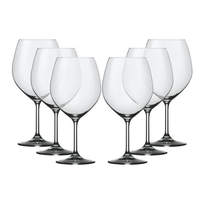 Bohemia Harmony Burgundy Glass 6 Pack