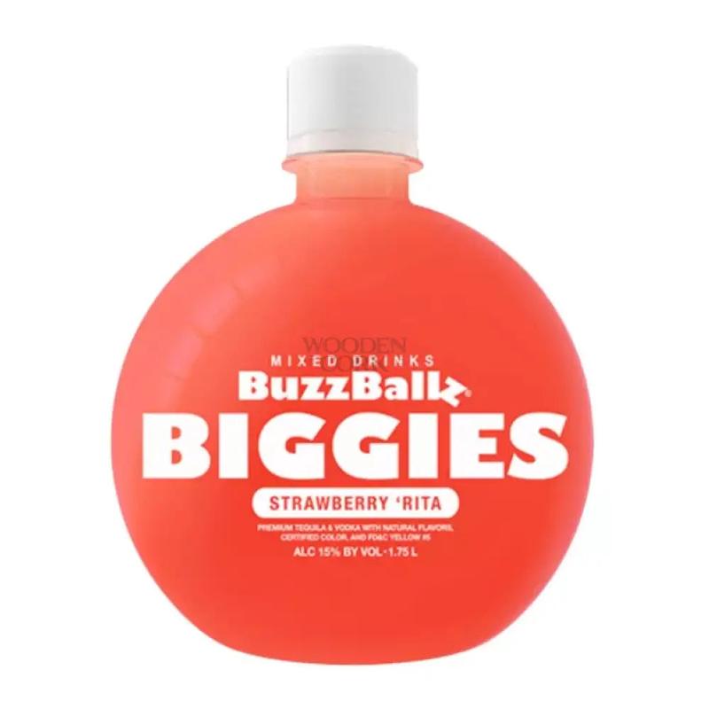 BuzzBallz Biggies Strawberry \'Rita Pre-Mixed Cocktails 1.75L