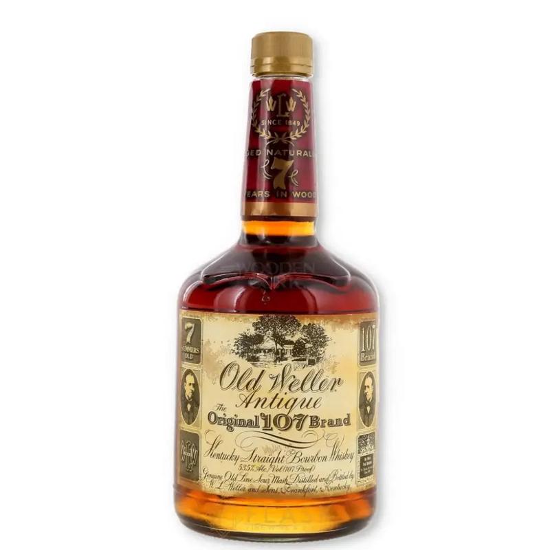 Old Weller Antique Original 107 Brand 7 Year Old Bourbon 2004 Squat Bottle (Bernheim) 750ml